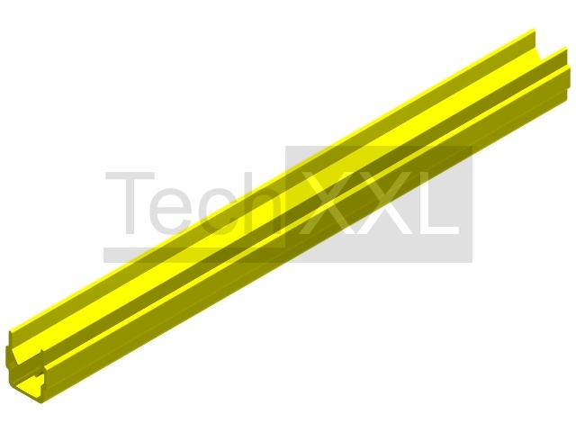 U-профиль. Кромочный профиль 8 желтый 2000мм совместим с Item 0.0.489.43